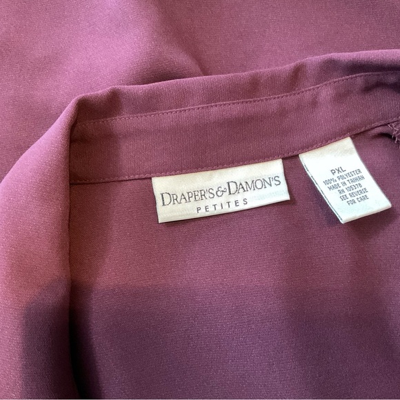 Elegant Burgundy Women's 3 Piece Pantsuit - Picture 9 of 16